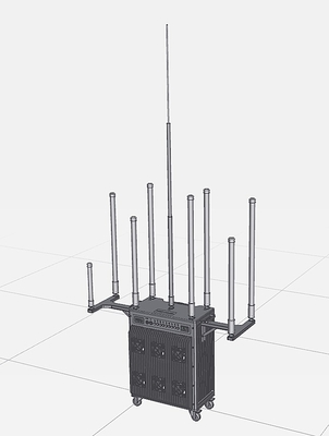 9 Çok Yönlü Anten IP 56 Korumalı RCIED Jammer